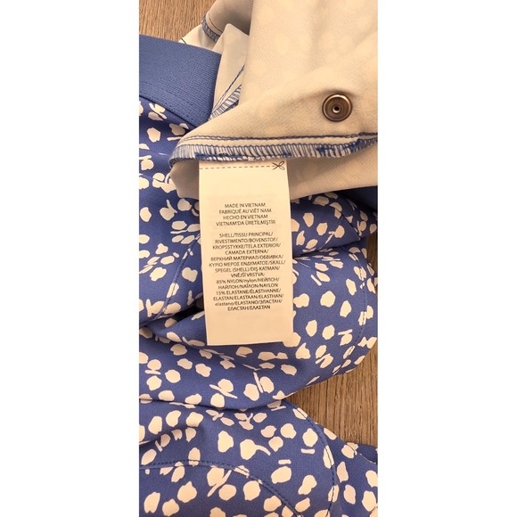 RLX Ralph Lauren Womens Stretch Golf Pants Blue Print Performance Size 6 - Picture 6 of 12